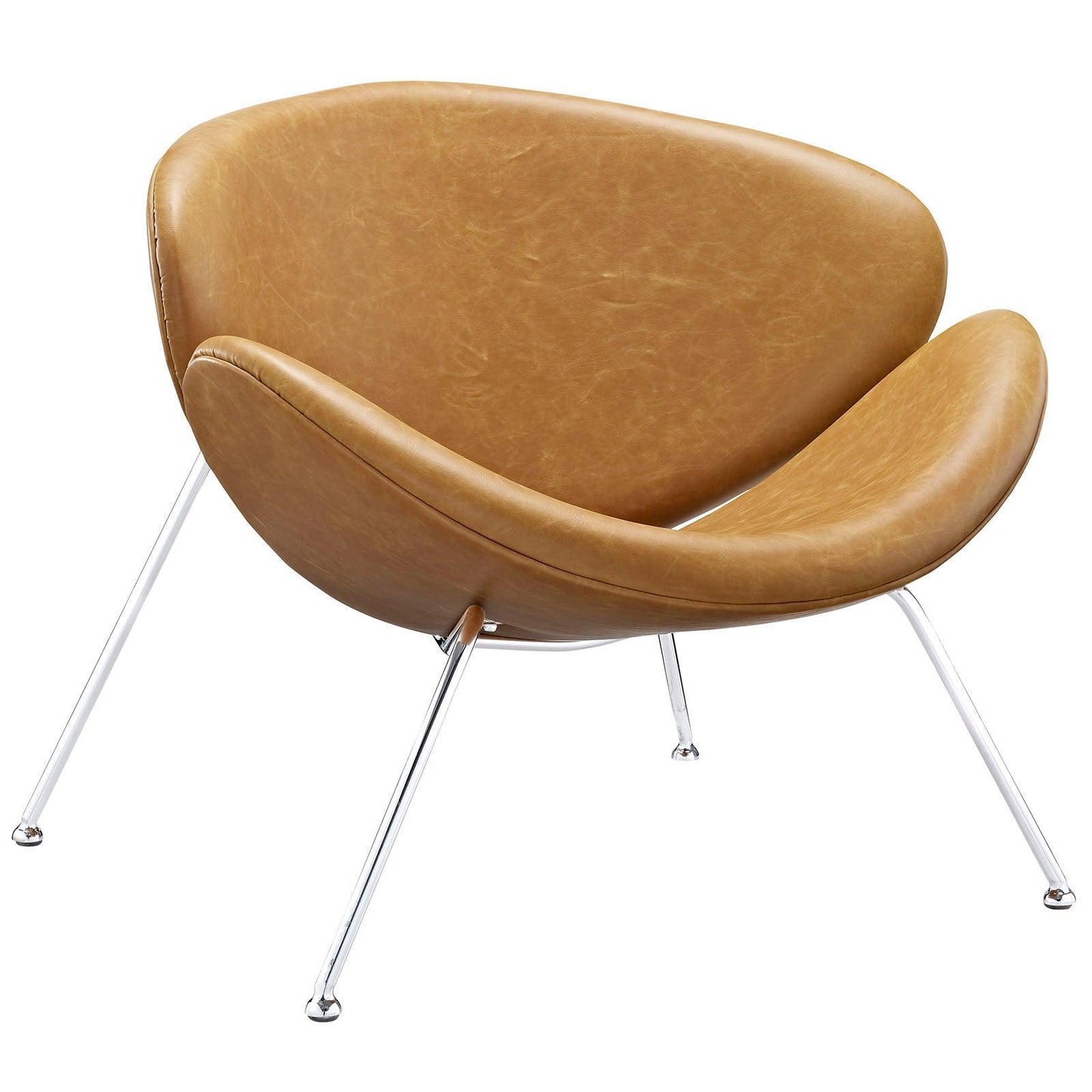 Modway Nutshell Upholstered Vinyl Lounge Chair FredCo