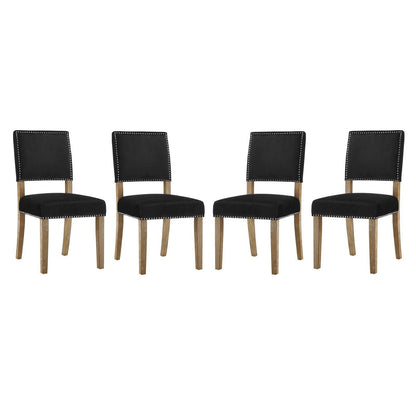 Modway Oblige Dining Chair Wood Set of 4 FredCo