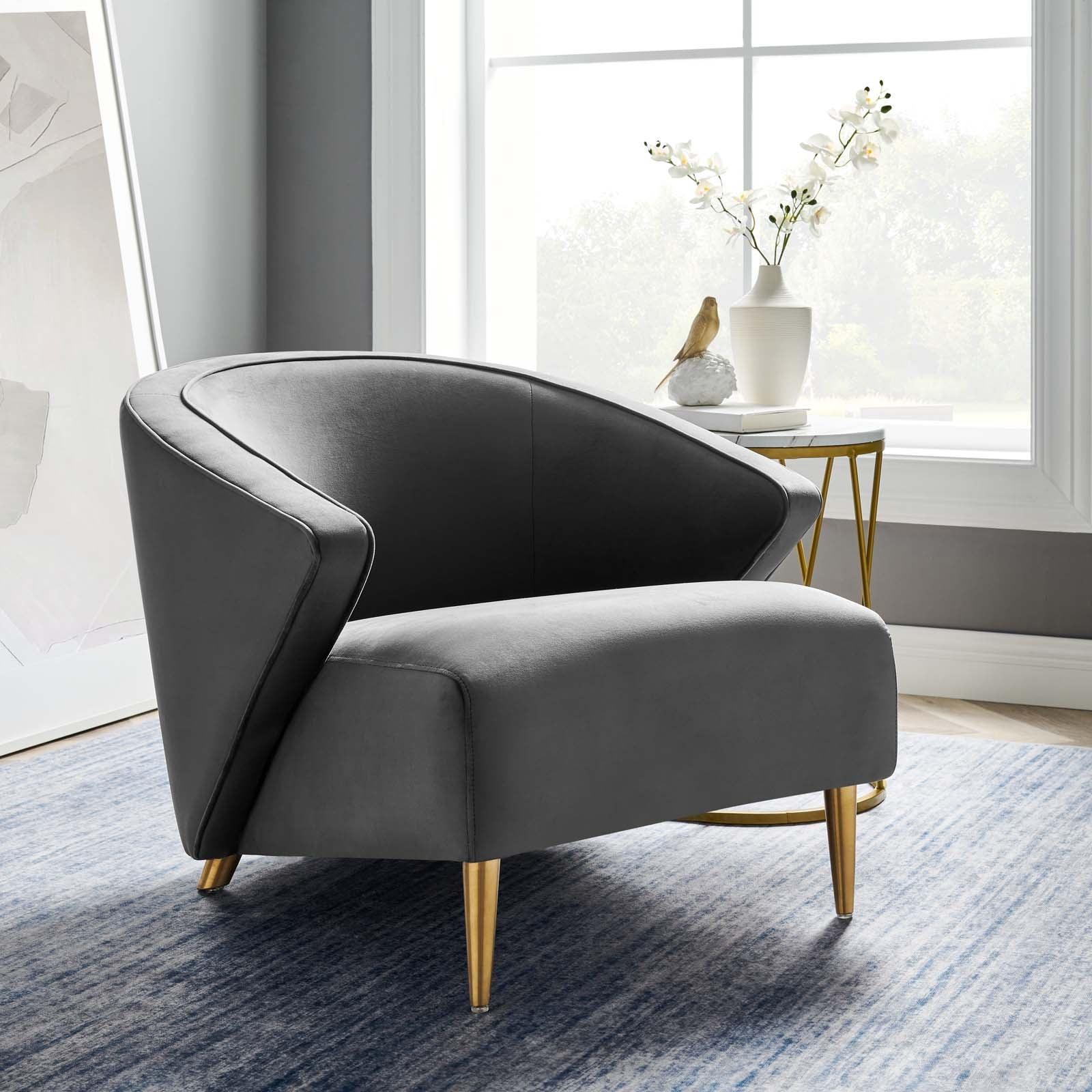 Modway Odyssey Performance Velvet Armchair FredCo