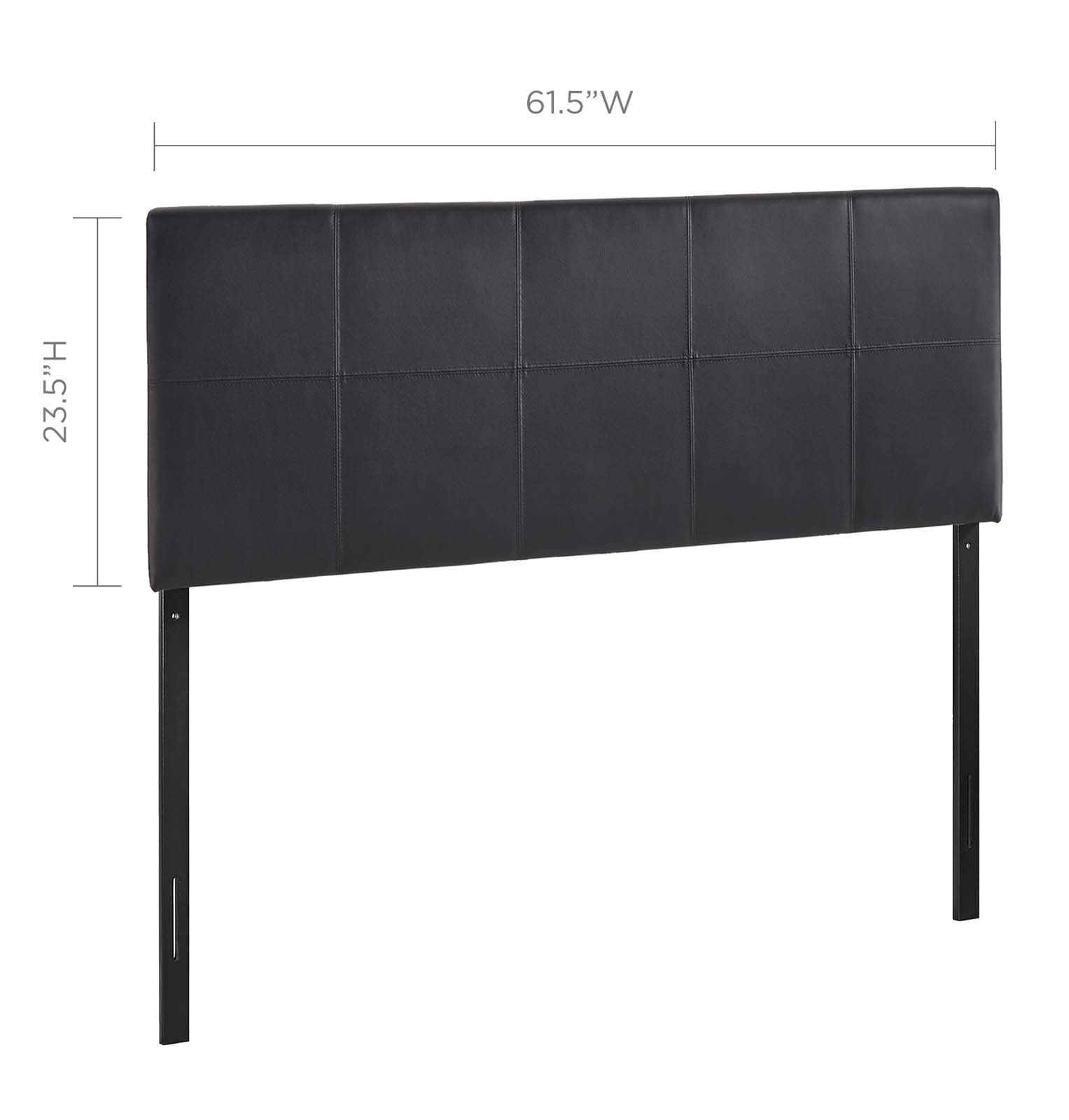 Modway Oliver Queen Upholstered Vinyl Headboard FredCo