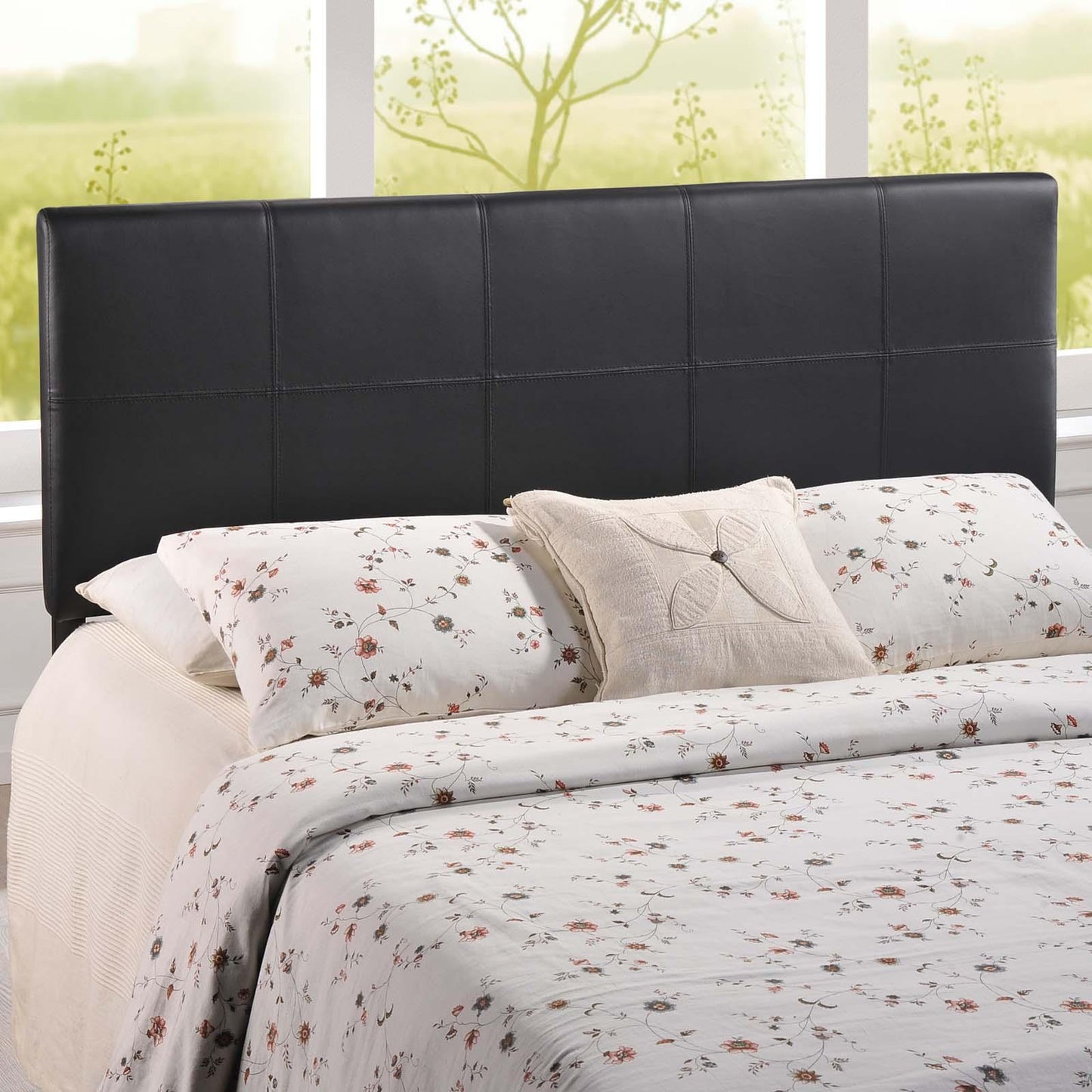 Modway Oliver Queen Upholstered Vinyl Headboard FredCo