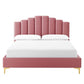 Modway Olivia Queen Performance Velvet Platform Bed FredCo