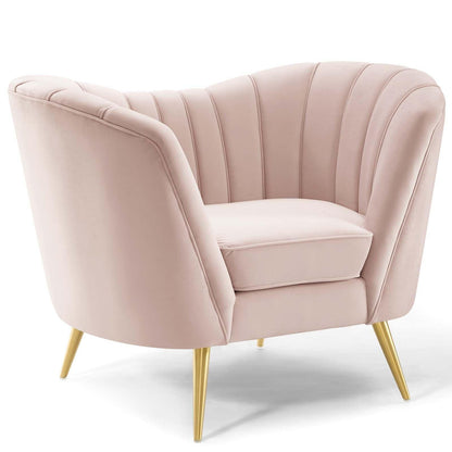 Modway Opportunity Performance Velvet Armchair FredCo