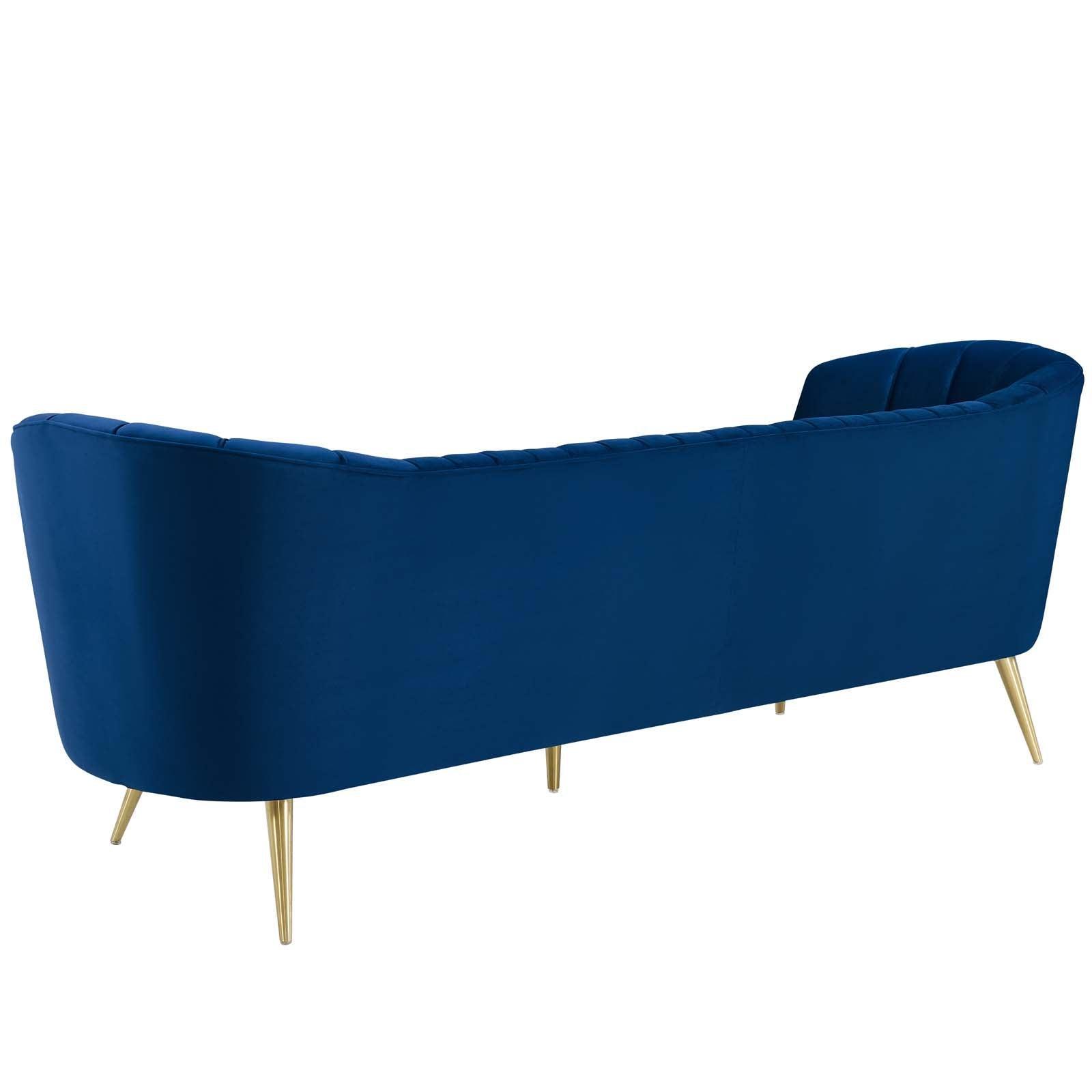 Modway Opportunity Performance Velvet Sofa and Armchair Set FredCo