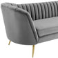 Modway Opportunity Vertical Channel Tufted Curved Performance Velvet Sofa FredCo