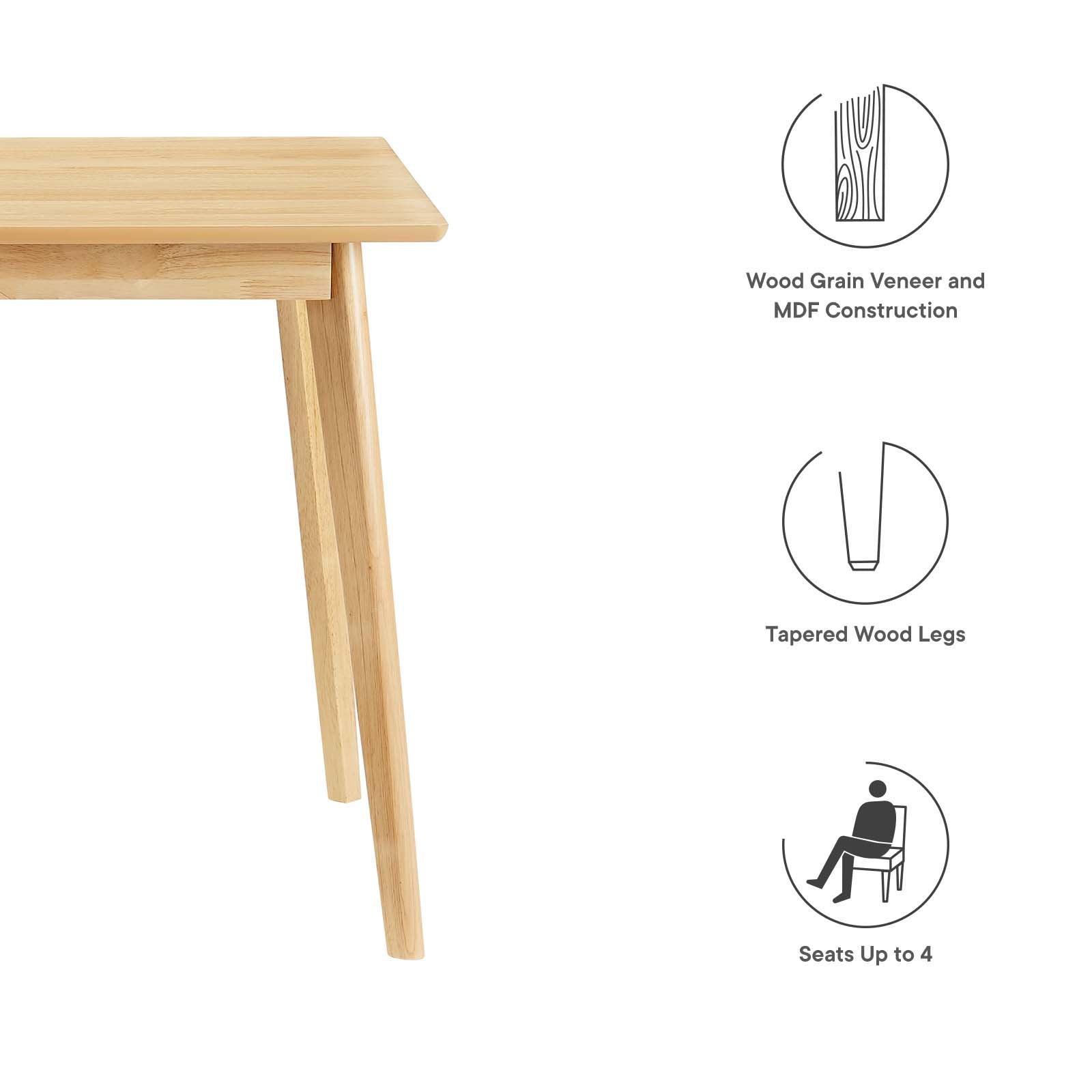 Modway Oracle 47" Rectangle Dining Table, EEI-3746 FredCo