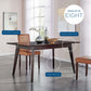 Modway Oracle 59" Rectangle Dining Table FredCo