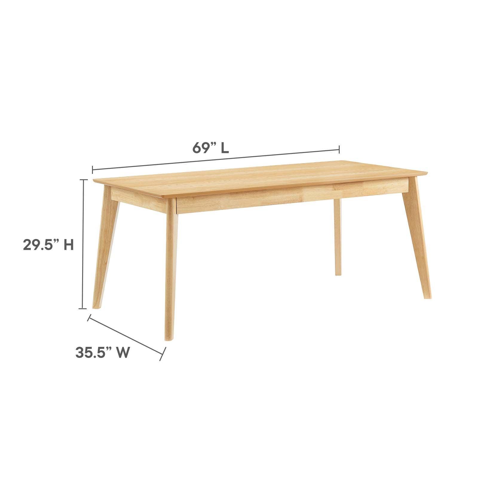 Modway Oracle 69" Rectangle Dining Table, EEI-3748 FredCo