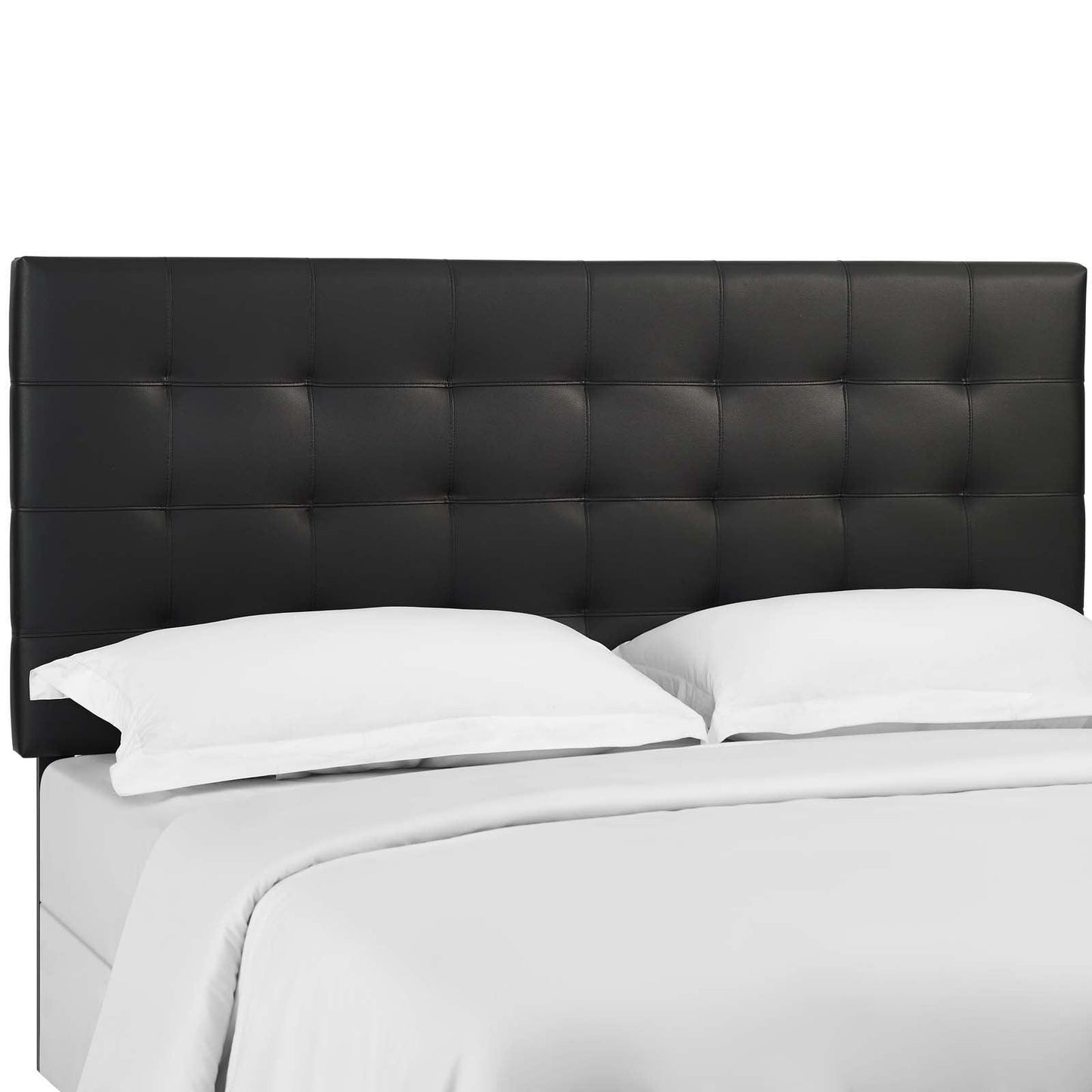 Modway Paisley Tufted Full / Queen Upholstered Faux Leather Headboard FredCo