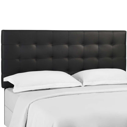 Modway Paisley Tufted Full / Queen Upholstered Faux Leather Headboard FredCo