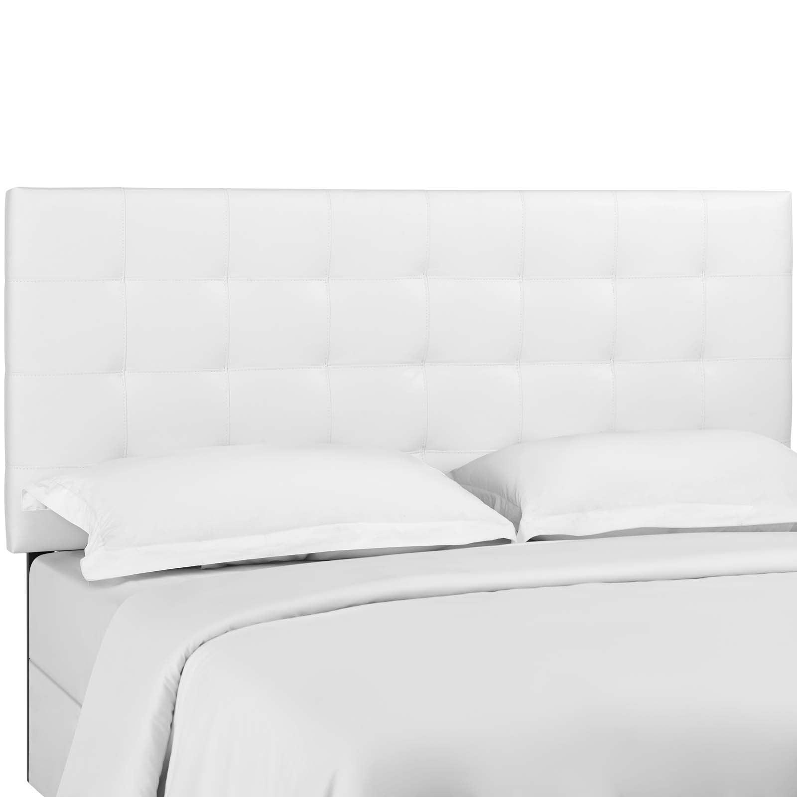 Modway Paisley Tufted Full / Queen Upholstered Faux Leather Headboard FredCo