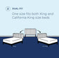 Modway Paisley Tufted King and California King Upholstered Faux Leather Headboard FredCo