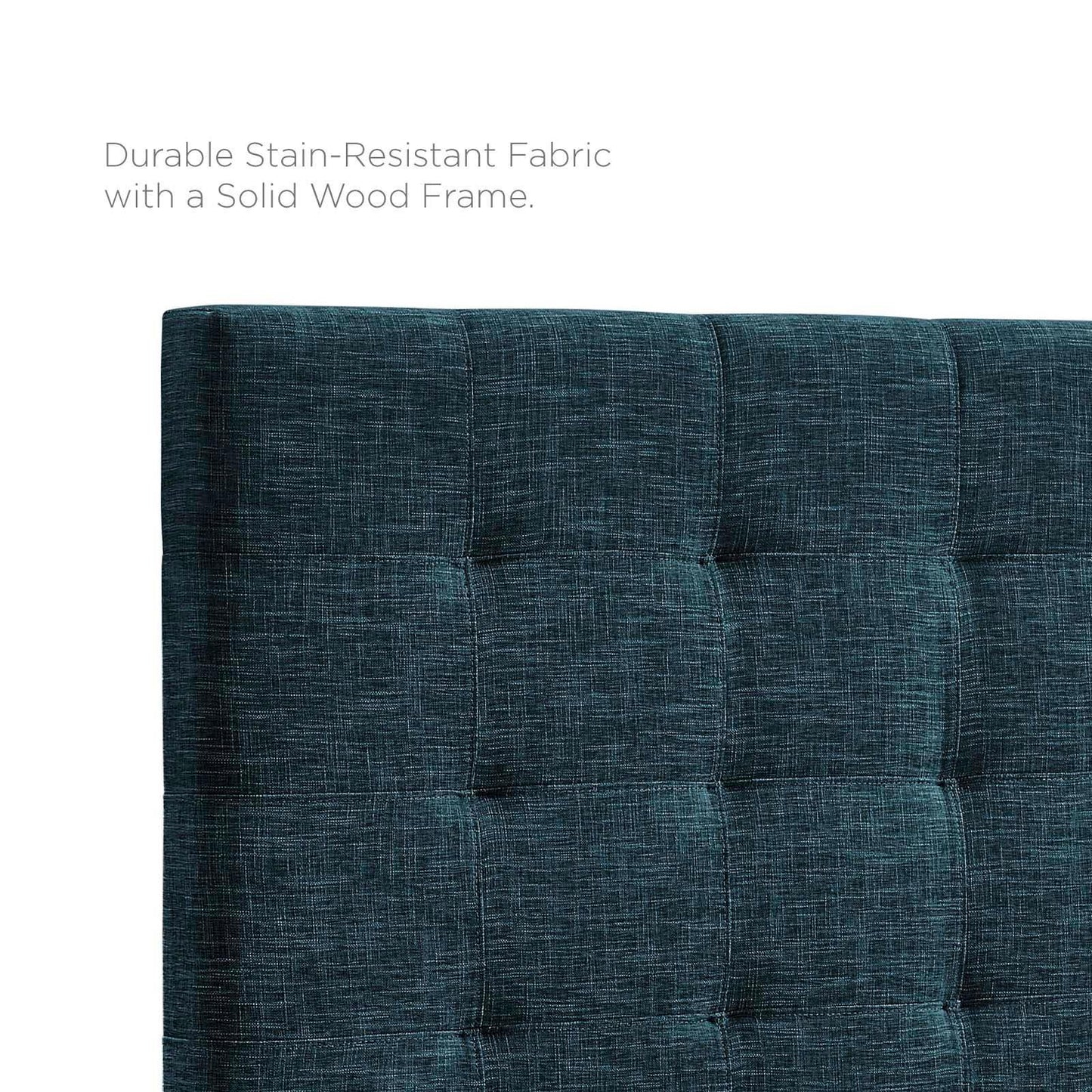 Modway Paisley Tufted Twin Upholstered Linen Fabric Headboard FredCo
