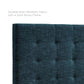 Modway Paisley Tufted Twin Upholstered Linen Fabric Headboard FredCo