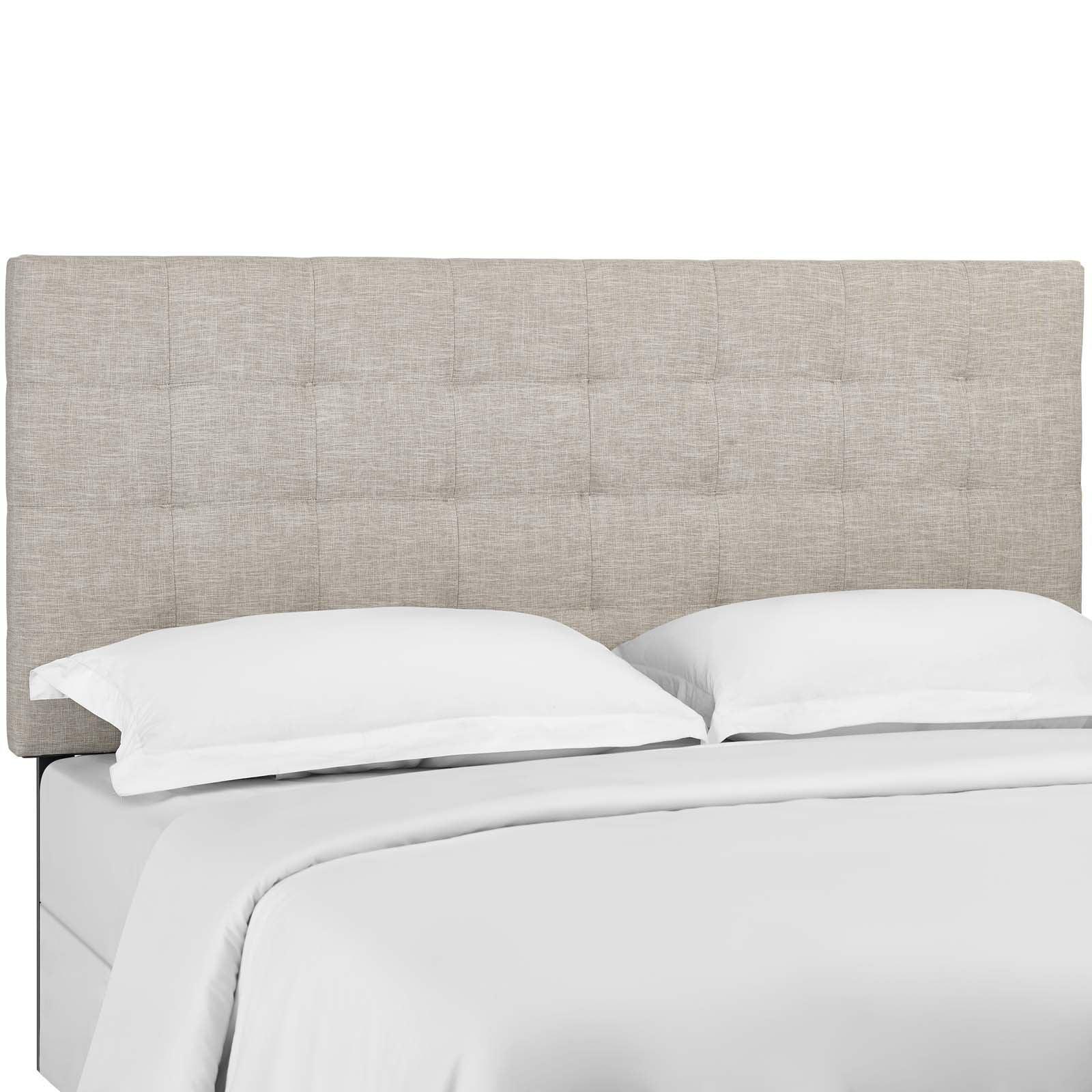Modway Paisley Tufted Twin Upholstered Linen Fabric Headboard FredCo