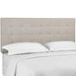 Modway Paisley Tufted Twin Upholstered Linen Fabric Headboard FredCo