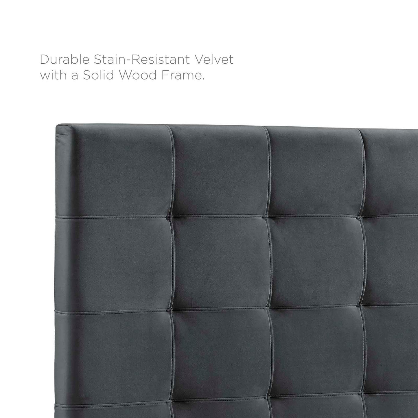 Modway Paisley Tufted Twin Upholstered Performance Velvet Headboard FredCo