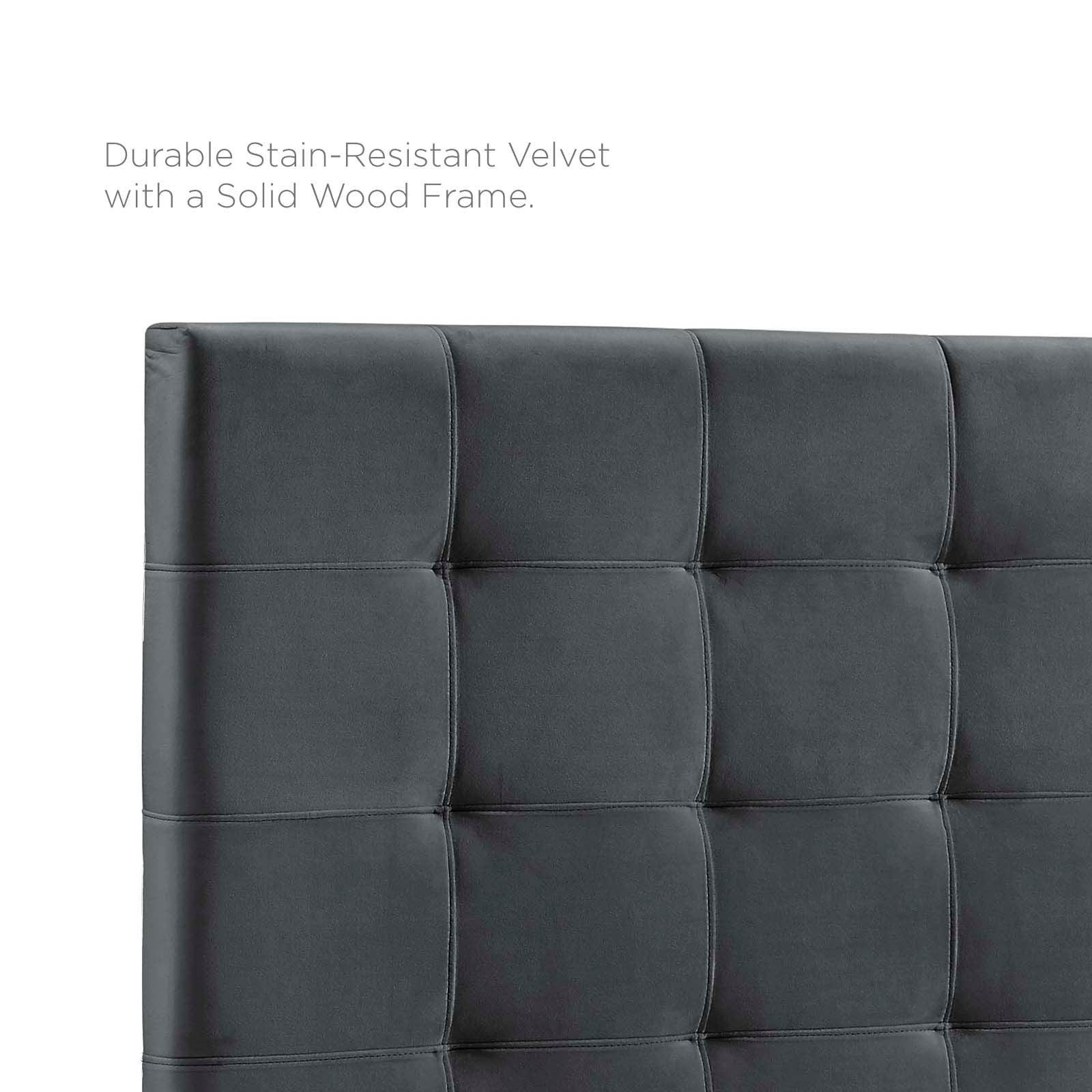 Modway Paisley Tufted Twin Upholstered Performance Velvet Headboard FredCo