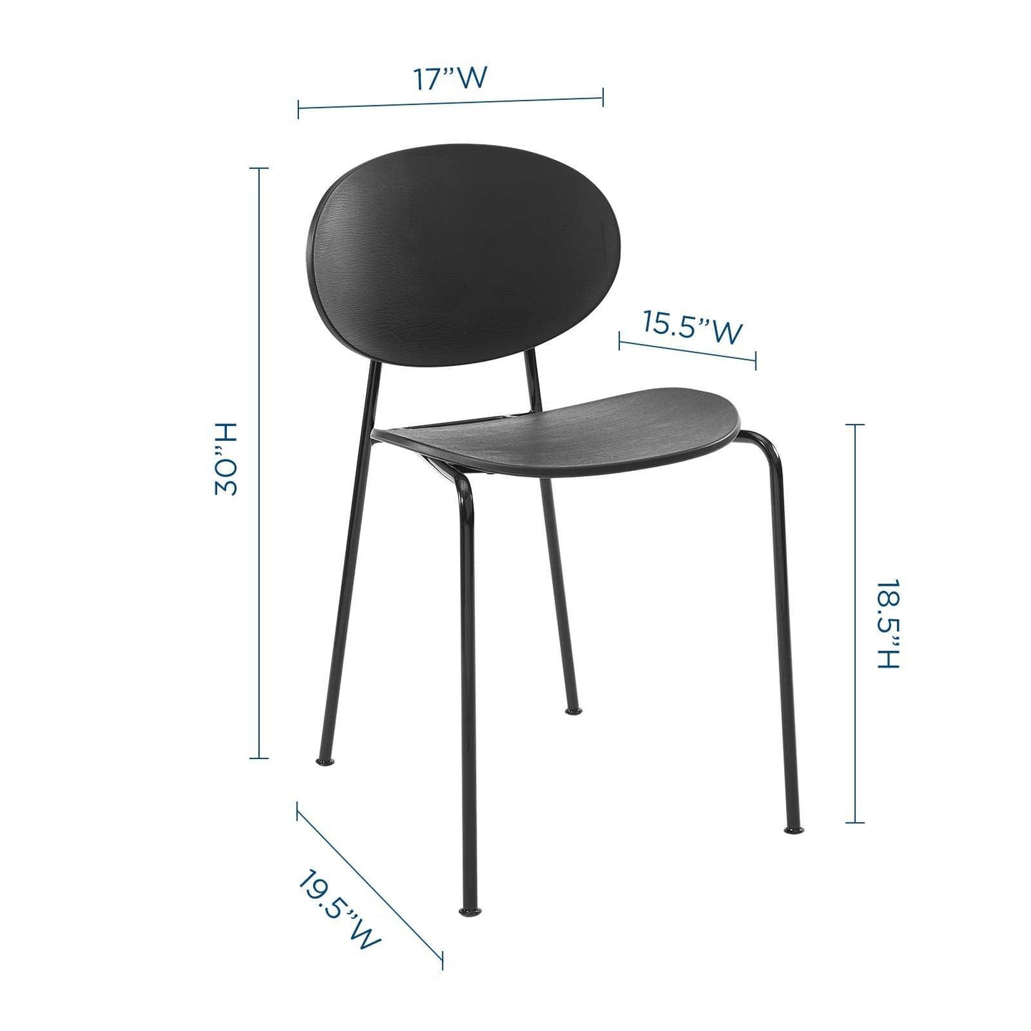 Modway Palette Dining Side Chair Set of 2 FredCo
