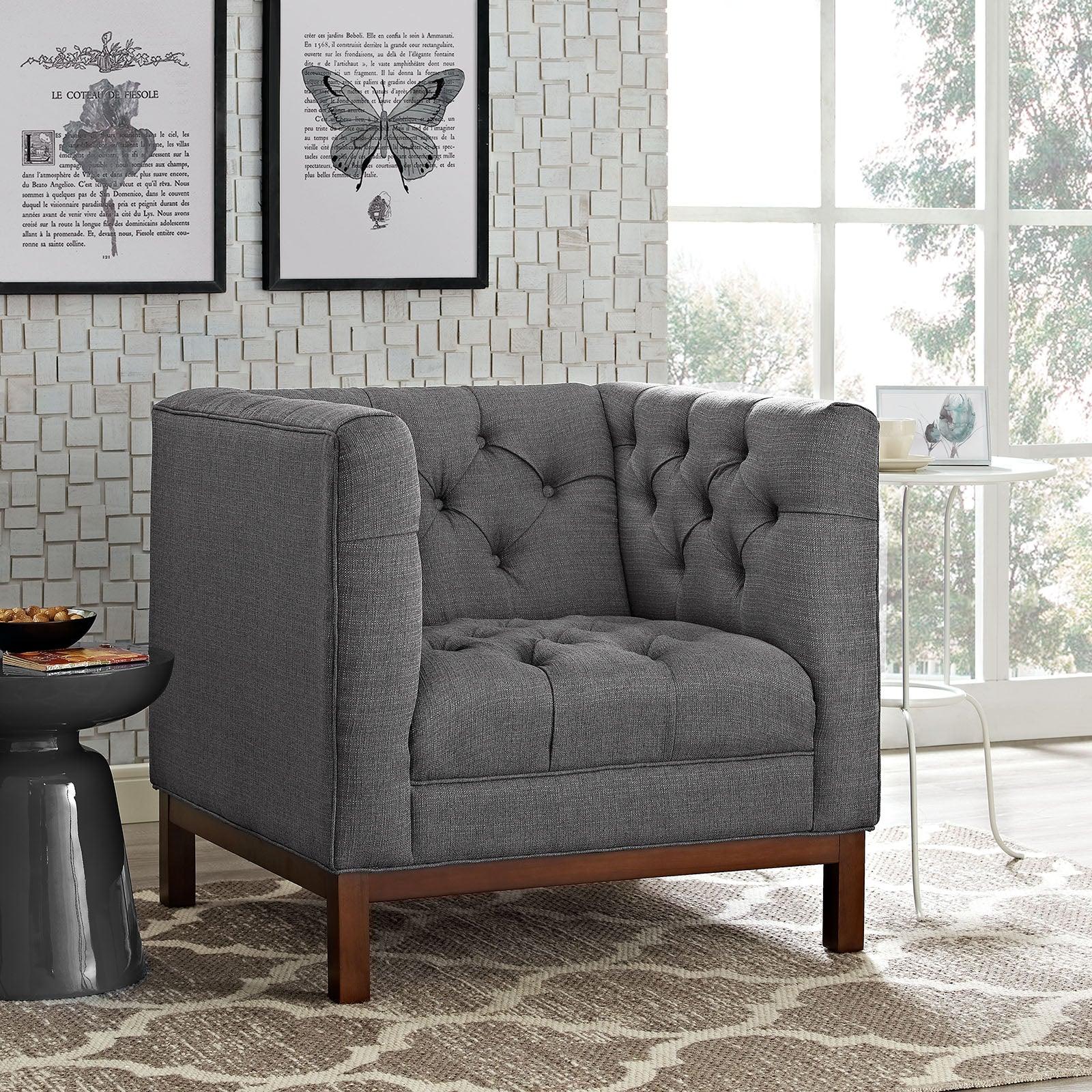 Modway Panache Upholstered Fabric Armchair FredCo