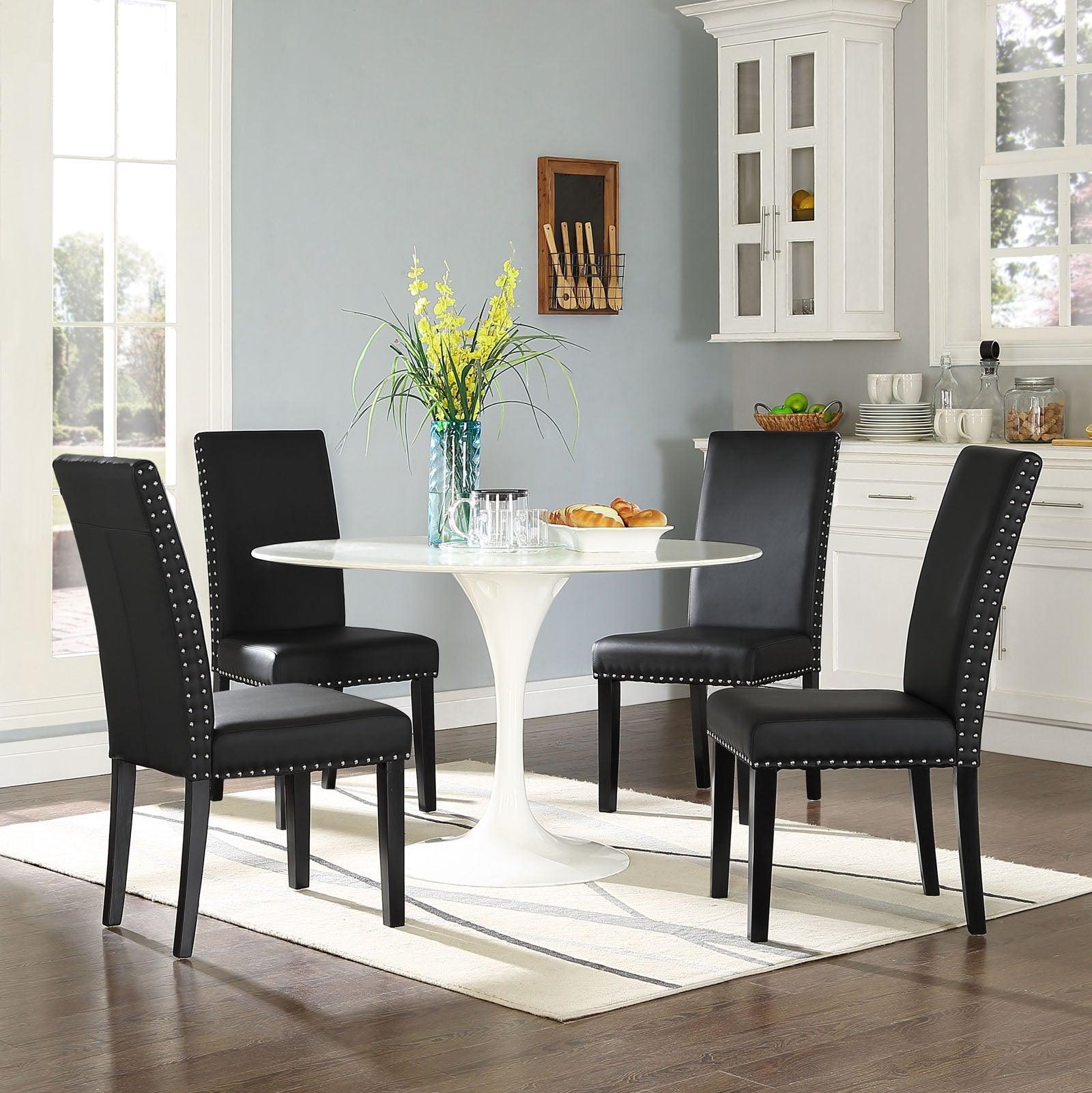 Modway Parcel Dining Faux Leather Side Chair FredCo