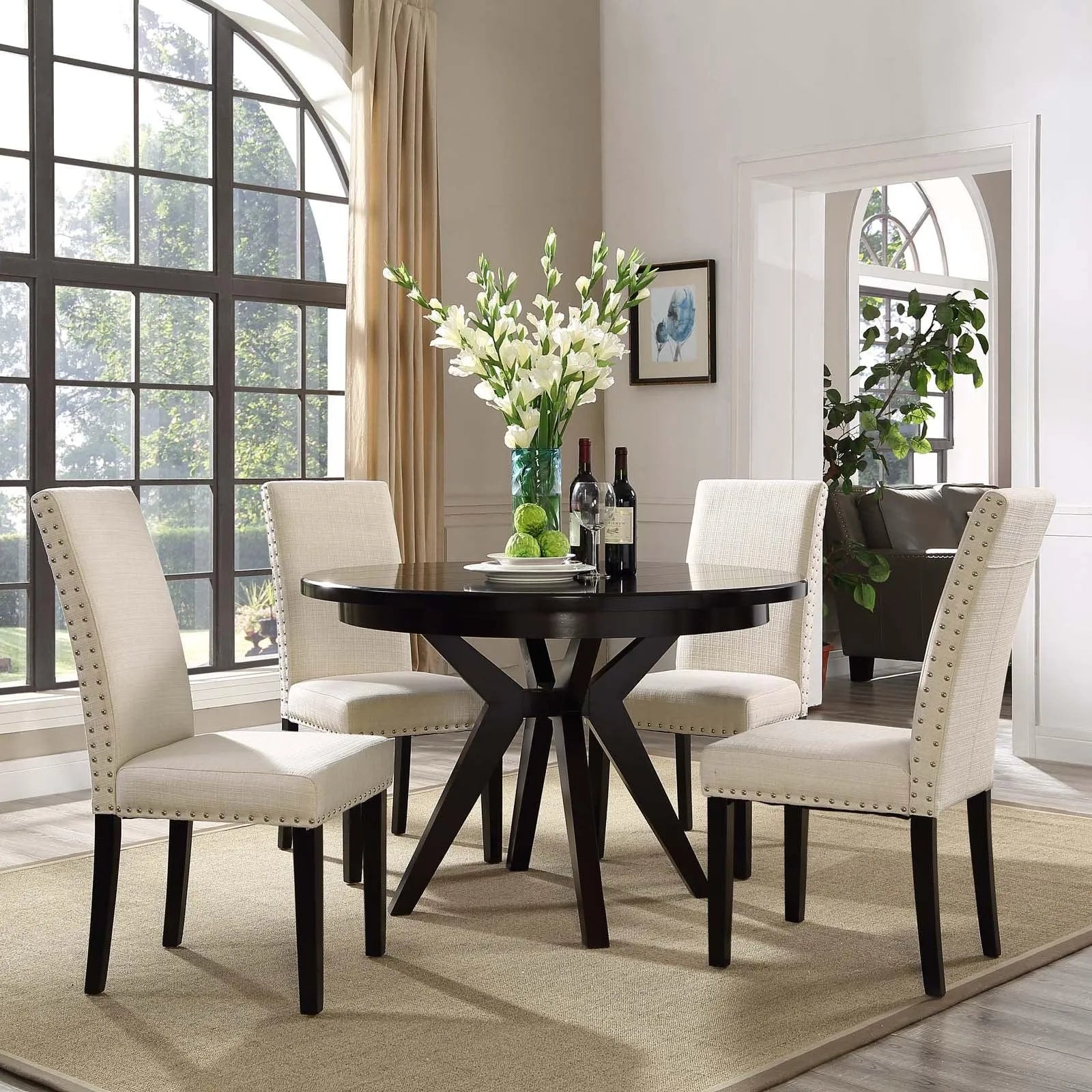 Modway Parcel Dining Side Chair Fabric Set of 4 FredCo