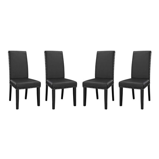 Modway Parcel Dining Side Chair Vinyl Set of 4 FredCo
