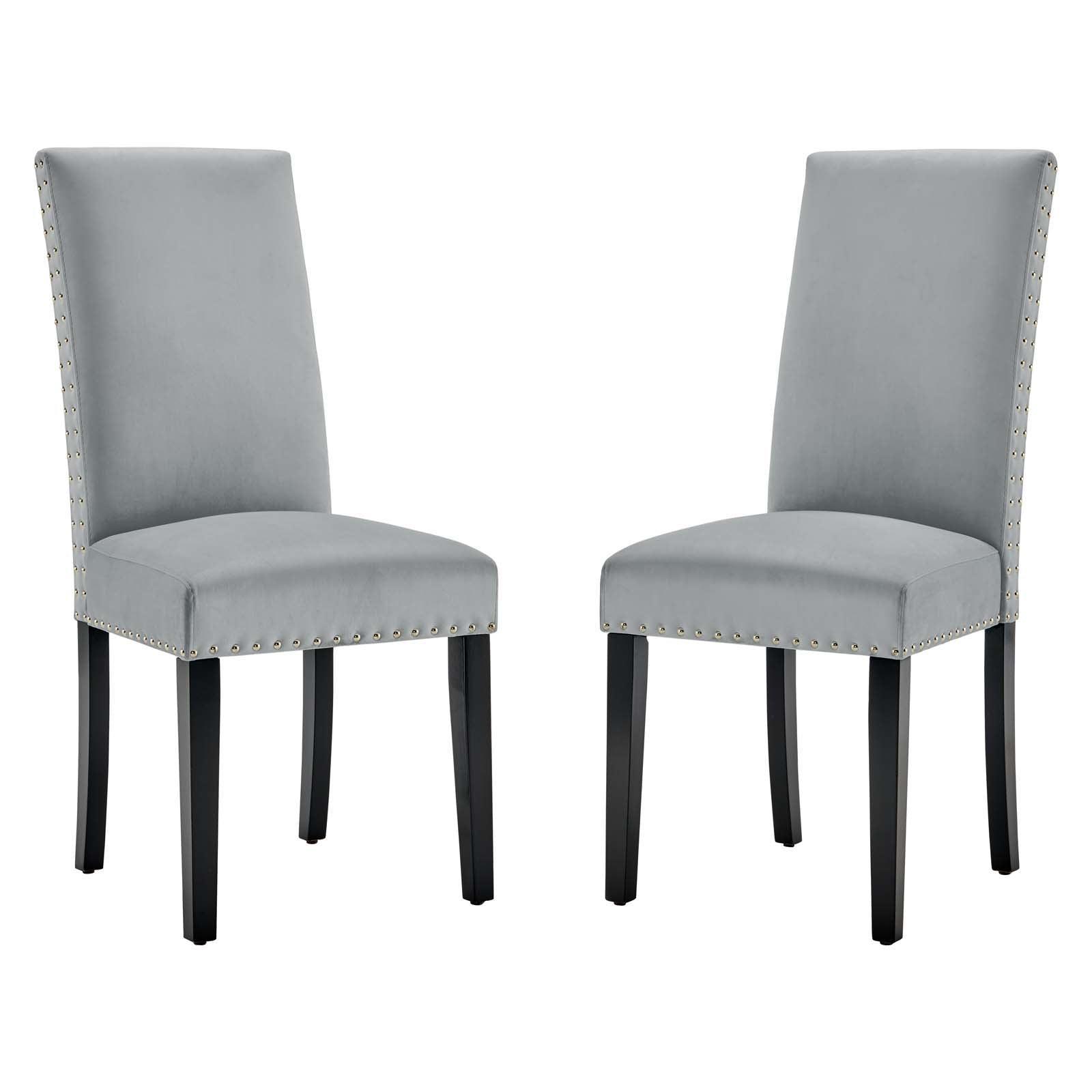Modway Parcel Performance Velvet Dining Side Chairs - Set of 2 FredCo