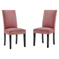 Modway Parcel Performance Velvet Dining Side Chairs - Set of 2 FredCo