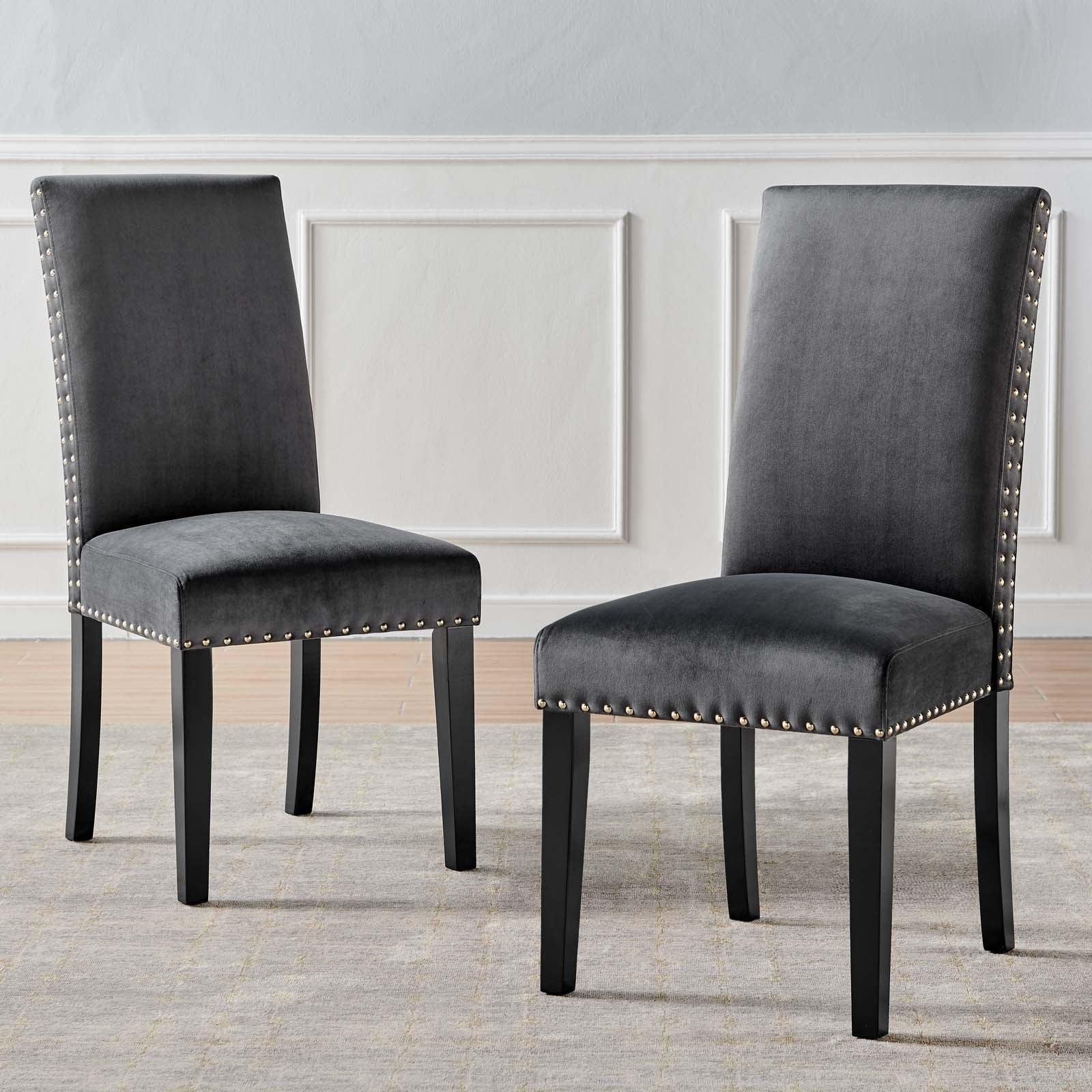 Modway Parcel Performance Velvet Dining Side Chairs - Set of 2 FredCo