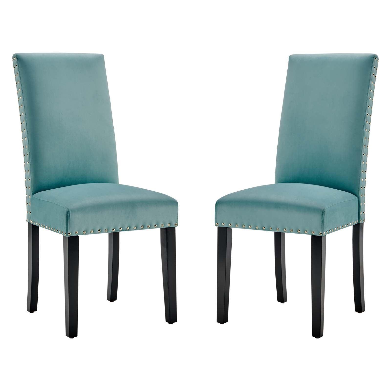 Modway Parcel Performance Velvet Dining Side Chairs - Set of 2 FredCo