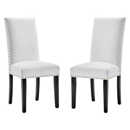 Modway Parcel Performance Velvet Dining Side Chairs - Set of 2 FredCo