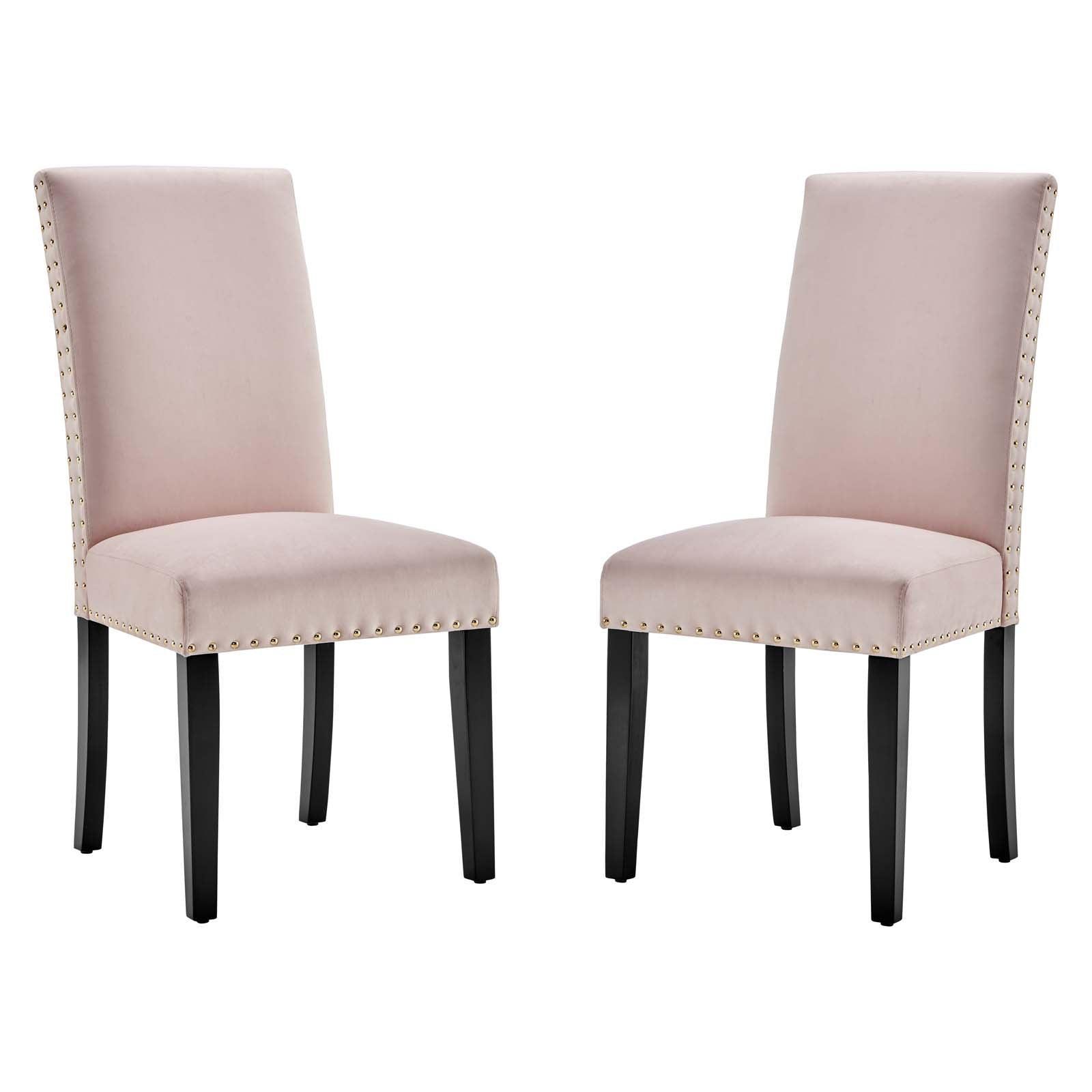 Modway Parcel Performance Velvet Dining Side Chairs - Set of 2 FredCo