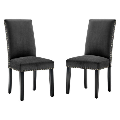 Modway Parcel Performance Velvet Dining Side Chairs - Set of 2 FredCo