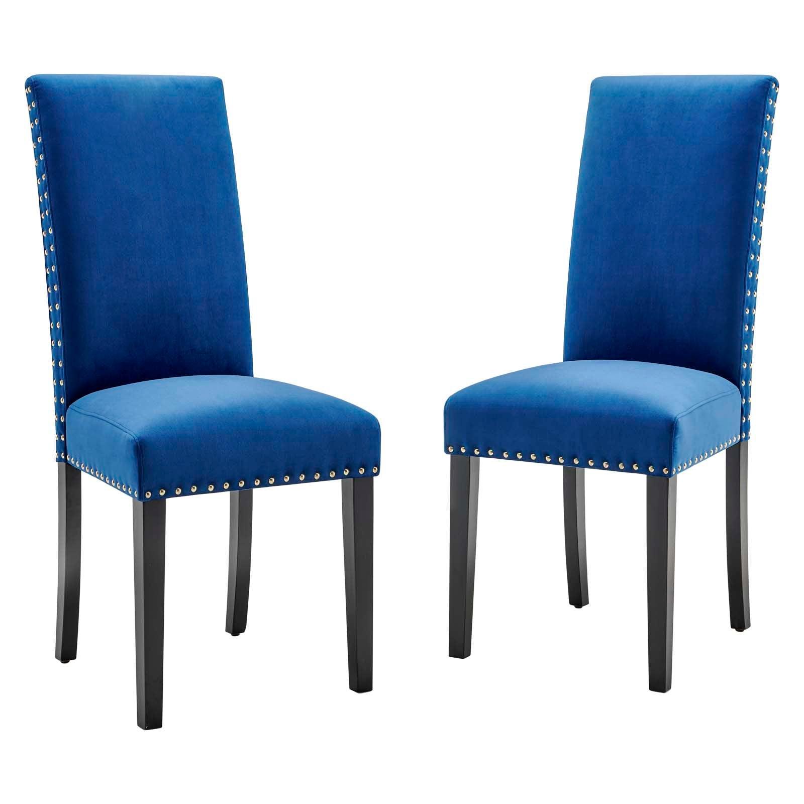 Modway Parcel Performance Velvet Dining Side Chairs - Set of 2 FredCo