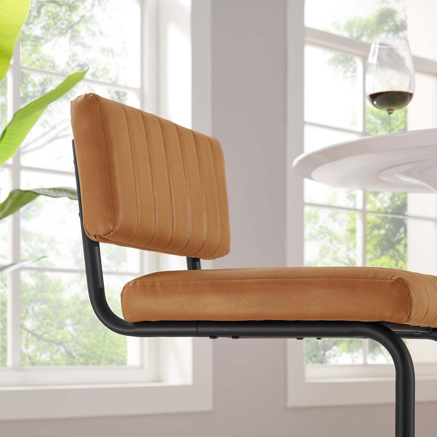 Modway Parity Vegan Leather Bar Stools - Set of 2 FredCo