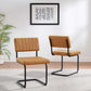 Modway Parity Vegan Leather Dining Side Chairs - Set of 2 FredCo