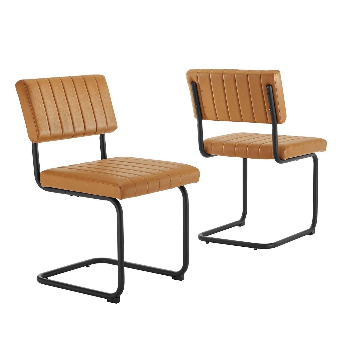 Modway Parity Vegan Leather Dining Side Chairs - Set of 2 FredCo