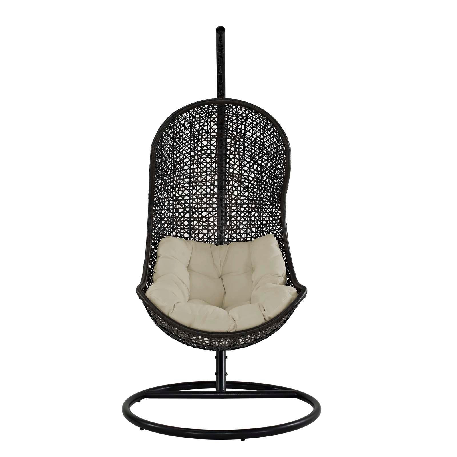 Modway Parlay Swing Outdoor Patio Fabric Lounge Chair FredCo