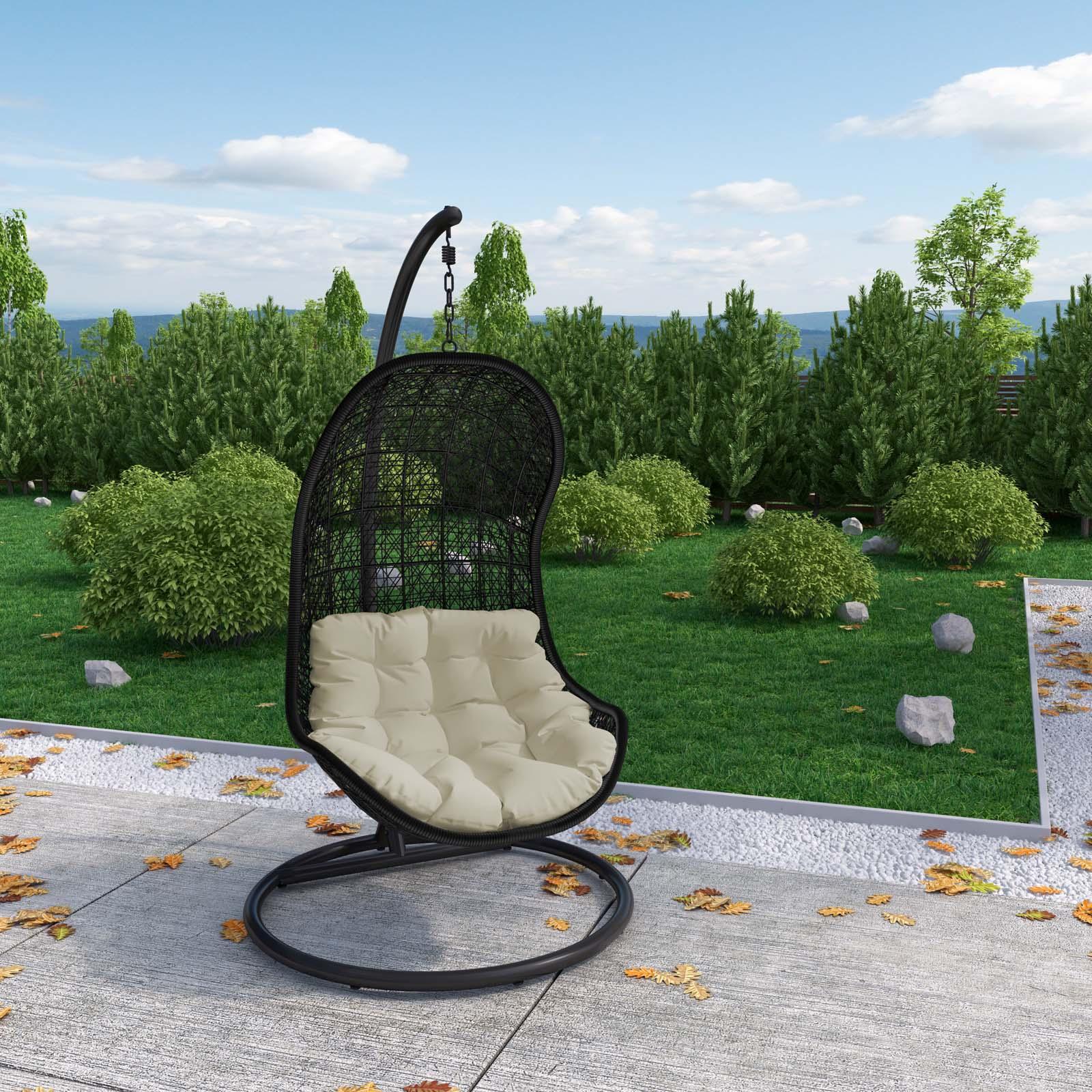 Modway Parlay Swing Outdoor Patio Fabric Lounge Chair FredCo