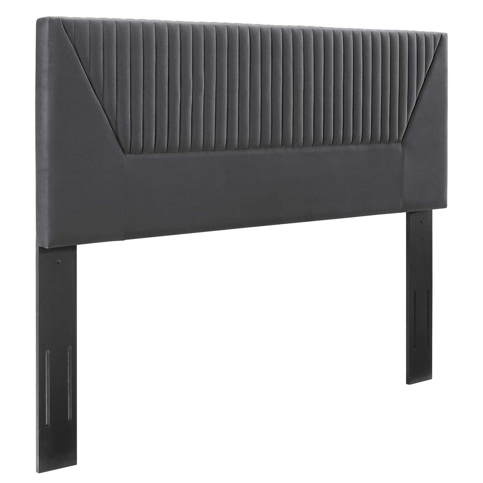 Modway Patience Channel Tufted Performance Velvet Twin Headboard FredCo