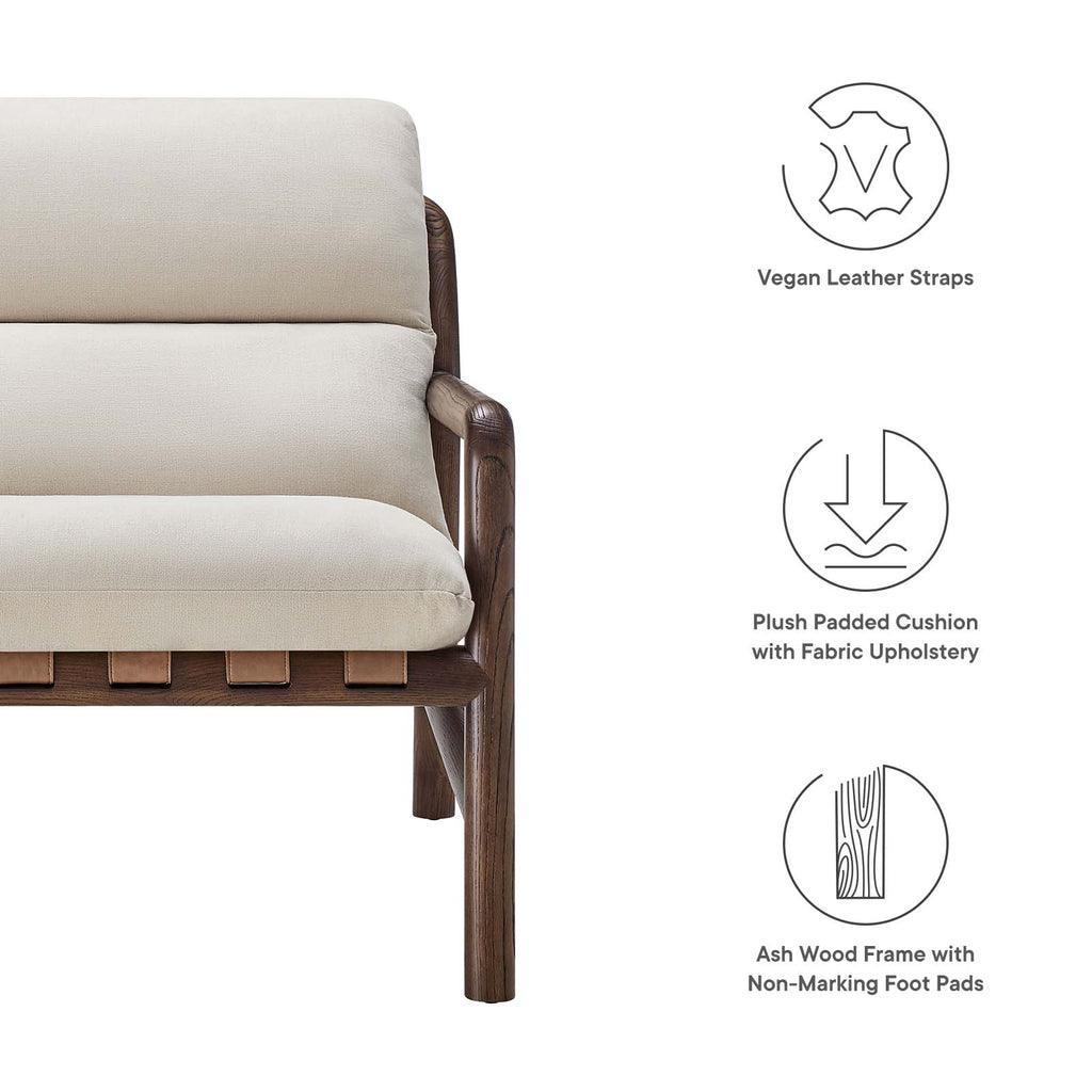 Modway Paxton Ash Wood Sling Chair FredCo