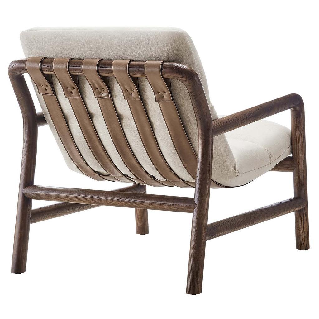 Modway Paxton Ash Wood Sling Chair FredCo