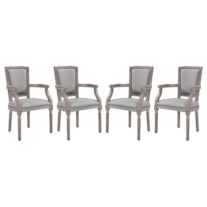 Modway Penchant Dining Armchair Upholstered Fabric Set of 4 FredCo