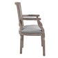 Modway Penchant Vintage French Upholstered Fabric Dining Armchair FredCo