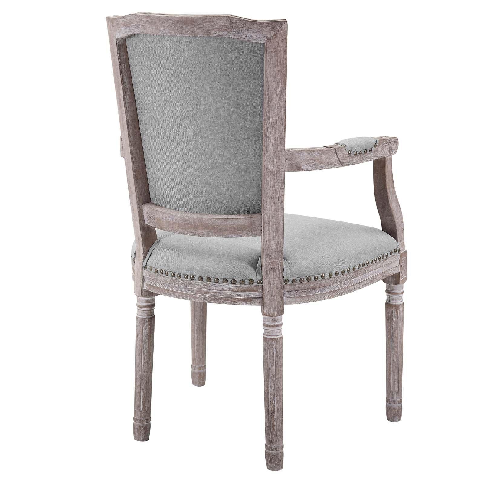 Modway Penchant Vintage French Upholstered Fabric Dining Armchair FredCo