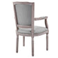 Modway Penchant Vintage French Upholstered Fabric Dining Armchair FredCo