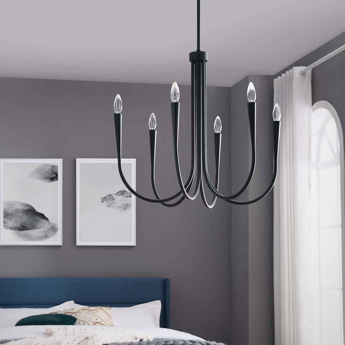 Modway Penrose 6-Light Chandelier FredCo