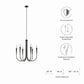 Modway Penrose 6-Light Chandelier FredCo