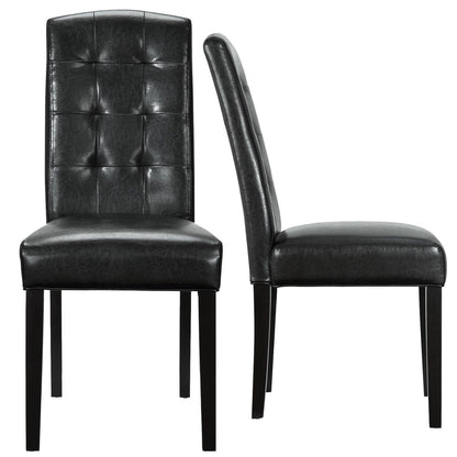 Modway Perdure Dining Chairs Vinyl Set of 2 FredCo